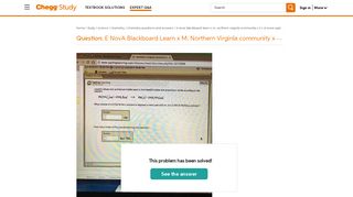 
                            10. Solved: E NovA Blackboard Learn X M. Northern Virginla Com ...