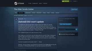 
                            6. [Solved] ESO won't update :: The Elder Scrolls Online English