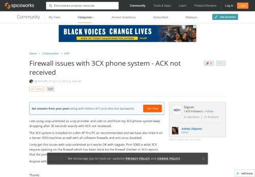 
                            11. [SOLVED] Firewall issues with 3CX phone system - ACK not received ...
