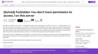 
                            8. [Solved] Forbidden You don't have permission to access / on this server