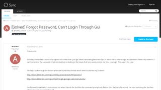 
                            3. [Solved] Forgot Password, Can't Login Through Gui - Sync ...