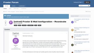 
                            9. [solved] Froxlor E-Mail konfiguration - Roundcube - German ...