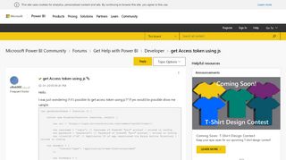 
                            11. Solved: get Access token using js - Microsoft Power BI Community