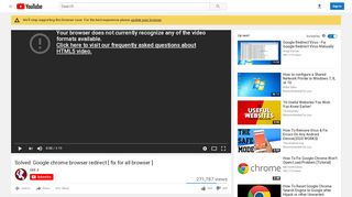 
                            13. Solved: Google chrome browser redirect [ fix for all browser ] - YouTube
