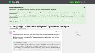 
                            5. [SOLVED] Google Chrome keeps asking me to login over and over ...