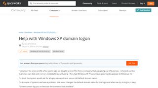 
                            5. [SOLVED] Help with Windows XP domain logon - Windows XP End Of ...