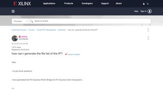
                            10. Solved: how can i generate the file list of the IP? - Community ...