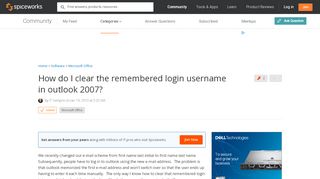 
                            8. [SOLVED] How do I clear the remembered login username in outlook ...