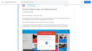 
                            11. Solved: How do I enable Google + for a Brand Account? - The Google ...