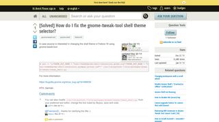 
                            6. [Solved] How do I fix the gnome-tweak-tool shell theme selector ...