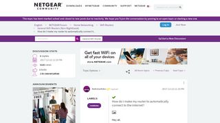
                            3. Solved: How do I make my router to automatically connect t ...