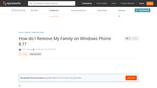 
                            10. [SOLVED] How do I Remove My Family on Windows Phone 8.1 ...