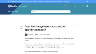 
                            6. Solved: how to change user (account) on spotify connect? - ...