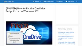 
                            4. [Solved] How to Fix the OneDrive Script Error on Windows 10?