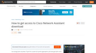 
                            8. [SOLVED] How to get access to Cisco Network Assistant download ...