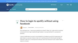 
                            10. Solved: How to login to spotify without using facebook - The ...