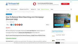 
                            7. (Solved) How to Remove www-Searching.com Homepage