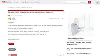 
                            9. Solved: How to reset a forgotten admin password of nss por... - VOX