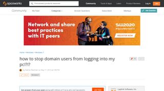 
                            2. [SOLVED] how to stop domain users from logging into my pc ...