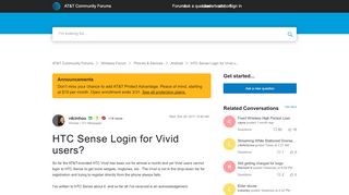 
                            10. Solved: HTC Sense Login for Vivid users? - AT&T Community