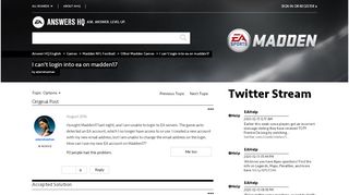 
                            11. Solved: I can't login into ea on madden17 - Answer HQ