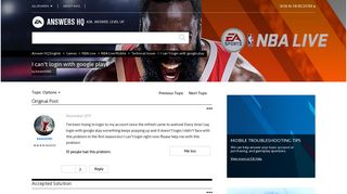 
                            13. Solved: I can't login with google play - Answer HQ