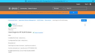 
                            10. Solved: I dont login to HP ALM Octane - Micro Focus Community