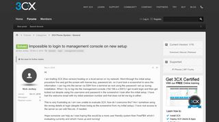 
                            3. Solved - Impossible to login to management console on new setup ...