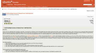 
                            8. [SOLVED] Install multiple versions of Ubuntu from 1 USB flash ...