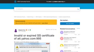 
                            5. Solved: Invalid or expired SS certificate of att.yahoo.com ...