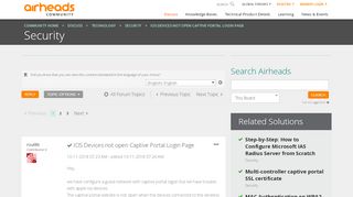 
                            13. Solved: IOS Devices not open Captive Portal Login Page - Airheads ...