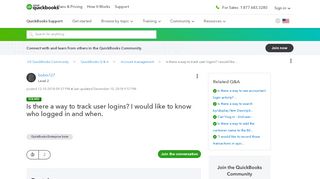 
                            9. Solved: Is there a way to track user logins? I ... - QuickBooks - Intuit