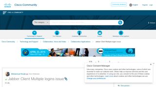
                            3. Solved: Jabber Client Multiple logins issue - Cisco Community
