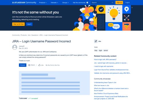 
                            12. Solved: JIRA -- Login Username Password Incorrect