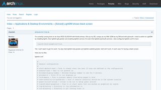 
                            3. [Solved] LightDM shows black screen / Applications & Desktop ...