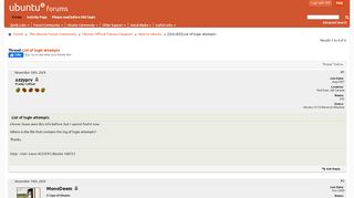 
                            5. [SOLVED] List of login attempts - Ubuntu Forums