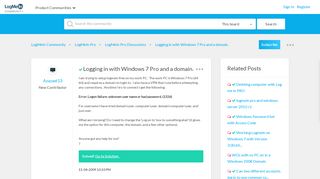 
                            9. Solved: Logging in with Windows 7 Pro and a domain. - LogMeIn ...