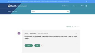 
                            2. Solved: Login failed on mobile - Page 3 - The Spotify Community