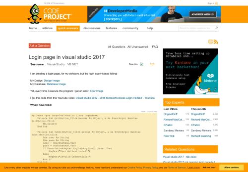 
                            8. [Solved] Login page in visual studio 2017 - CodeProject