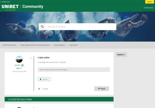 
                            7. Solved: Login poker - Unibet Community