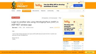 
                            8. [Solved] Login to another site using HtmlAgilityPack (HAP) in ASP ...