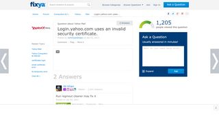 
                            6. SOLVED: Login.yahoo.com uses an invalid security - Fixya