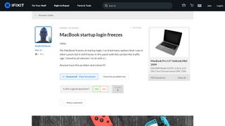 
                            6. SOLVED: MacBook startup login freezes - MacBook Pro 13