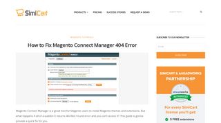 
                            4. [Solved] Magento Connect Manager 404 Error - Tutorials - SimiCart