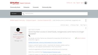 
                            9. Solved: McAfee Support Community - Grant Number access to ...