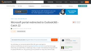 
                            4. [SOLVED] Microsoft portal redirected to Outlook365 - Catch 22 ...