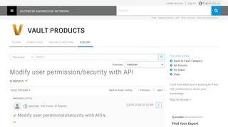 
                            10. Solved: Modify user permission/security with API - Autodesk ...