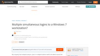 
                            4. [SOLVED] Multiple simultaneous logins to a Windows 7 workstation ...