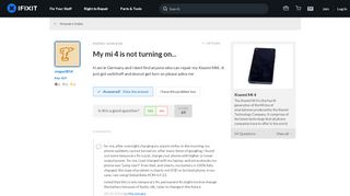 
                            9. SOLVED: My mi 4 is not turning on... - Xiaomi Mi 4 - iFixit