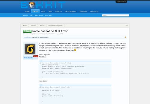 
                            12. Solved - Name Cannot Be Null Error | Bukkit Forums